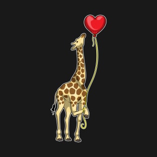 Giraffe Heart Balloon T-Shirt