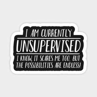 IM UNSUPERVISED POSSIBILITIES ENDLESS Magnet