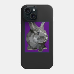 Black and Grey Bunny Rabbit Phone Case