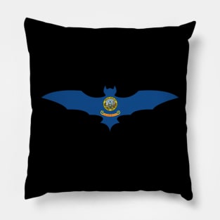 Idaho Bat Flag. Pillow