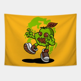 APPLE ZOMBIE CARTOON Tapestry