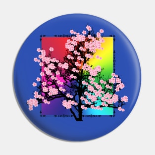 Colorful cherry blossoms Pin
