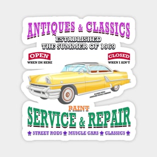 Antique Classic Car Garage Hot Rod Novelty Gift Magnet