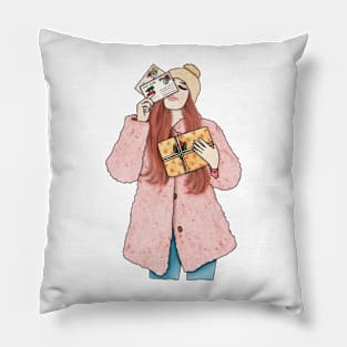 Christmas girl (6) Pillow