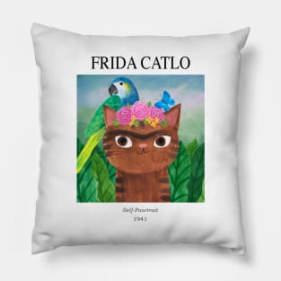 Frida Catlo Gallery cat Pillow