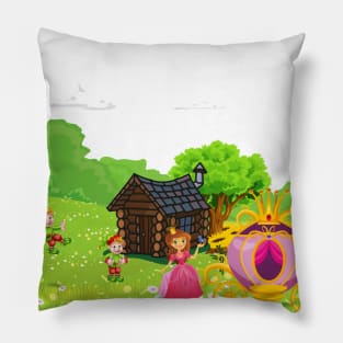 Princess and gnomes Pillow