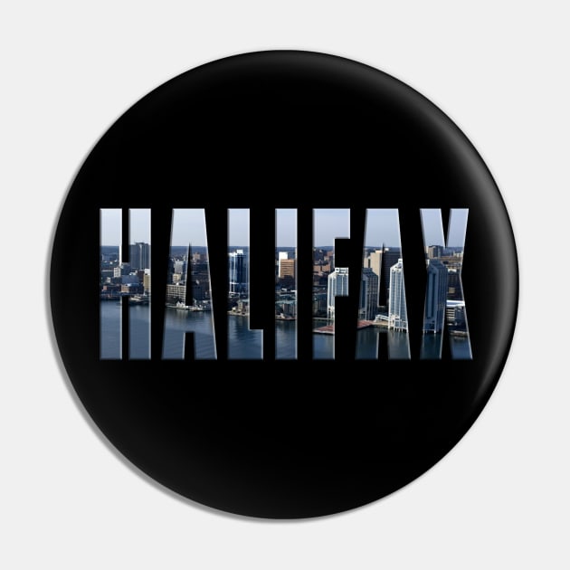 Halifax City Skyline Pin by swiftscuba