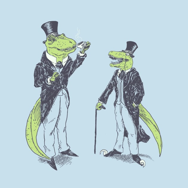 Tea Rex and Velo Sir Raptor by Hillary White Rabbit