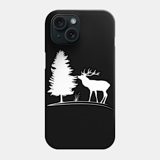 deer, stag, wild animals, hunting, hunter, trees, forester Phone Case