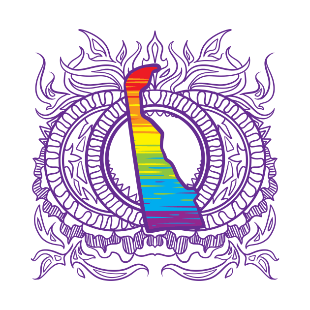 Delaware Mandala Pride by Manfish Inc.