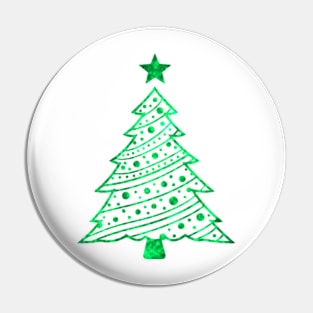 Decked out Xmas tree Pin