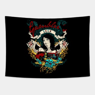 gambler woman Tapestry