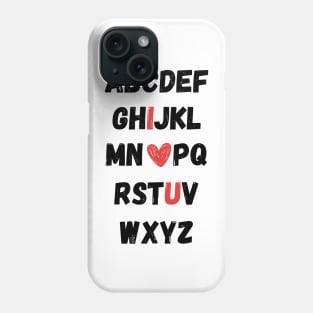 Alphabet Love for Teachers and Students Phone Case