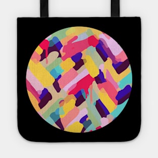 Modern abstract geometric texture digital image Tote