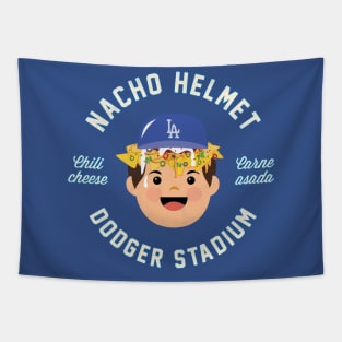 Dodgers Helmet Nachos by Buck Tee Tapestry