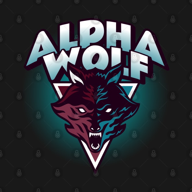 Alpha wolf art by Wolf Clothing Co