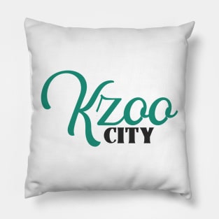 Kzoo City Michigan Vintage Design Pillow