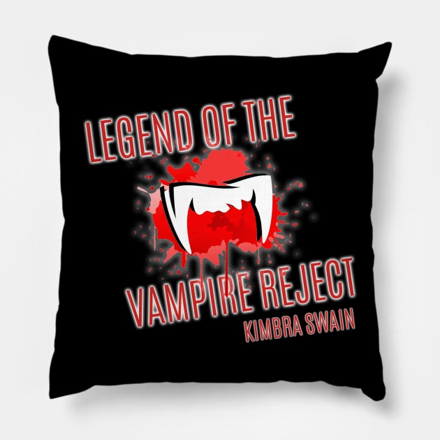 Legend of the Vampire Reject Logo Shirt Pillow by KimbraSwain