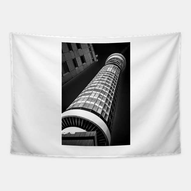 BT Post Office Tower Fitzrovia London Tapestry by AndyEvansPhotos