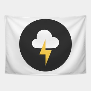 storm cloud icon. Vector illustration. Tapestry