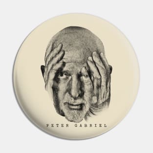 Retro Portrait Peter Gabriel Pin