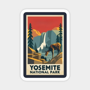 A Vintage Travel Art of the Yosemite National Park - California - US Magnet