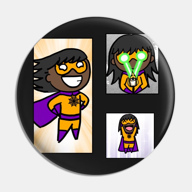 Halloween Superhero Sticker Pack Pin by dogbone42