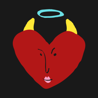 heart angel devil T-Shirt