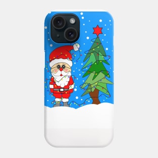 FUNNY Santa Claus And The Christmas Lights Phone Case