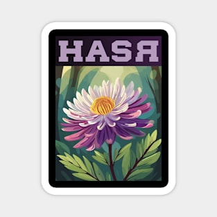 Flower Aster (Design 1) Magnet