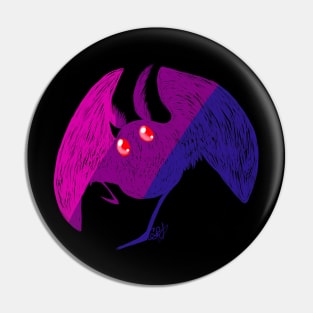 Bisexual Pride Mothman Pin