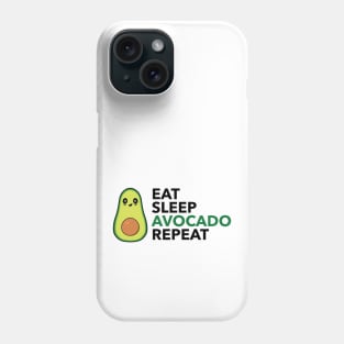 Eat Sleep Avocado Repeat Phone Case