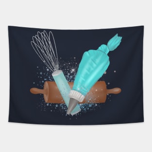 Baking Necessities, in blue Tapestry