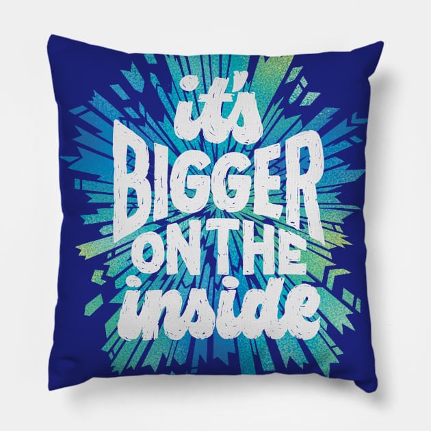 Bigger on the Inside Pillow by polliadesign
