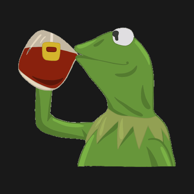 Kermit sipping tea by shreyaasm611