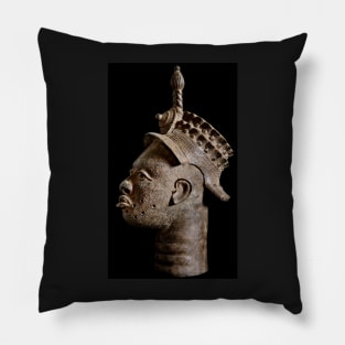 Ife Bronze Head Portrait Pillow