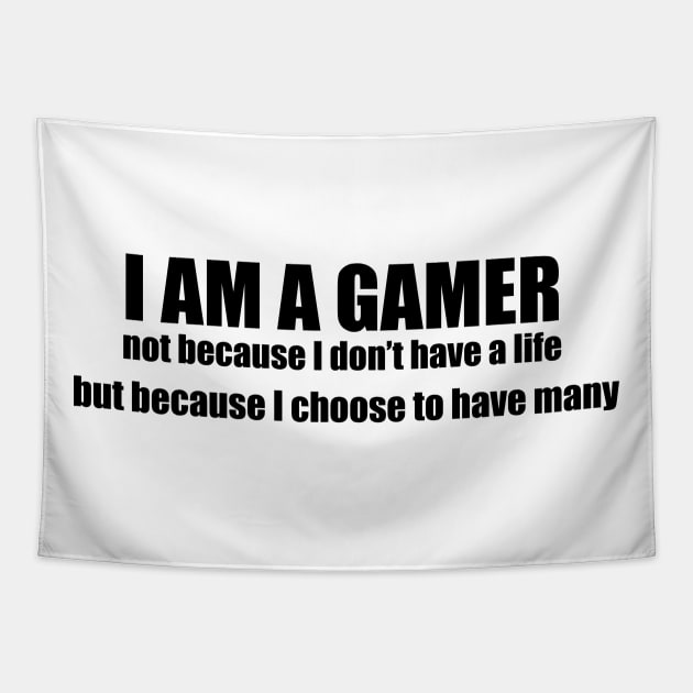 I am a gamer 2 Tapestry by Nykos