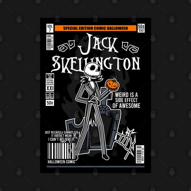 Jack Skellington Comic vintage by beanbeardy