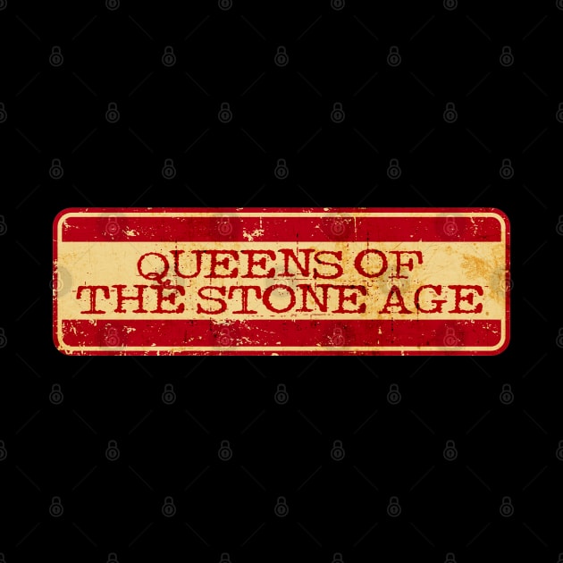 Retro Text - QUEENS OF THE STONE AGE by Jurou