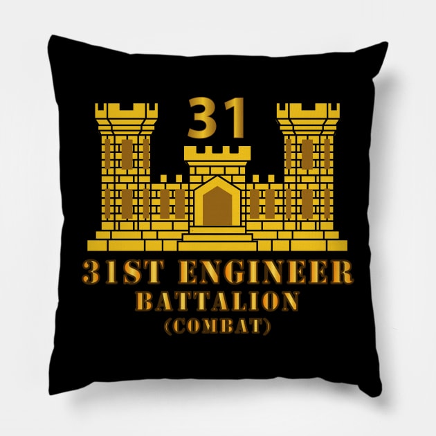 31st Engineer Battalion (Combat) w ENG Branch Pillow by twix123844