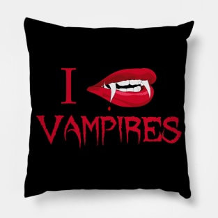 I Love Vampires Pillow