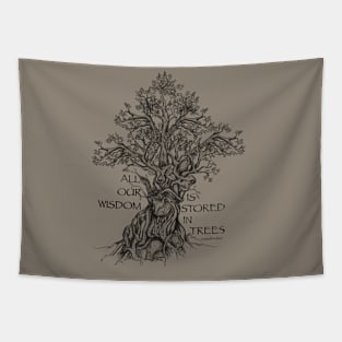 All our Wisdom comes from Trees. Tapestry