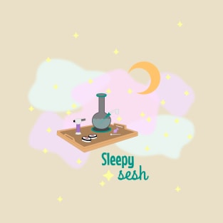 Sleepy Sesh Soft Galaxy Dab Tray T-Shirt