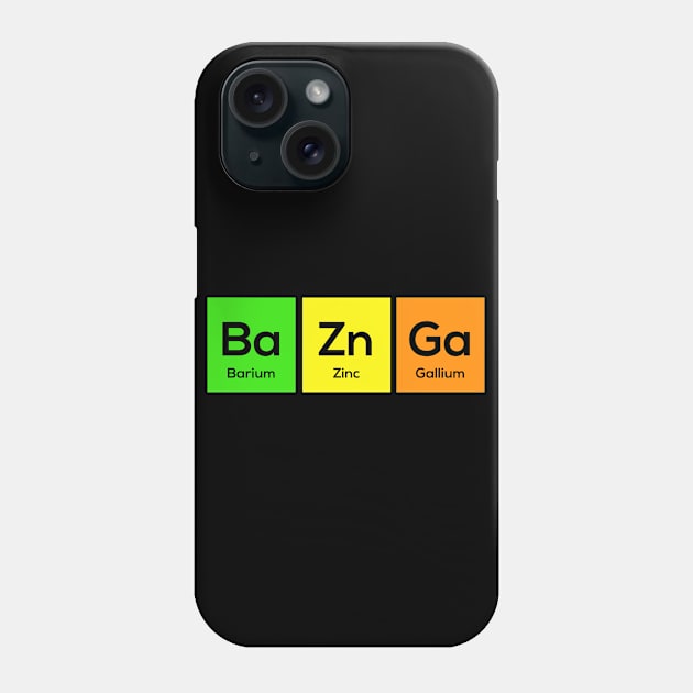 BaZnGa Periodic Table Chemistry Phone Case by Science Puns