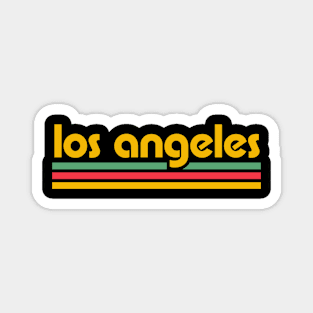 Retro Los Angeles Stripes Magnet