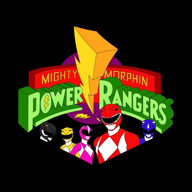 The Mighty Morphin Power Rangers by darrellski