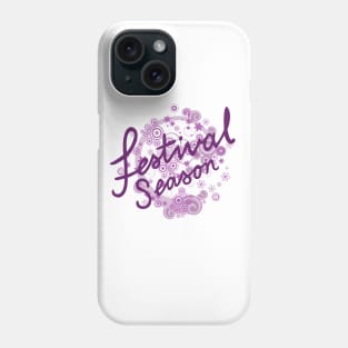 Festival Season Type Design Pinks & Purples Phone Case