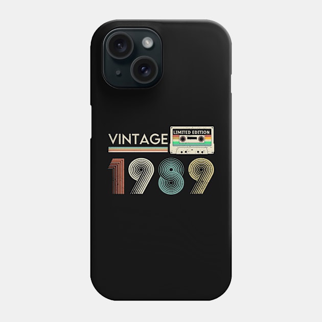 Vintage 1989 Limited Cassette Phone Case by xylalevans