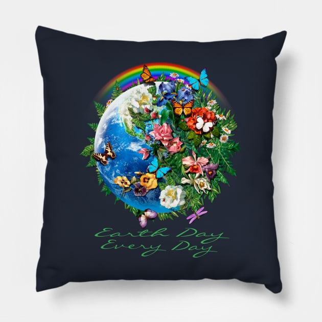 Earth Day Every Day Pillow by Artizan
