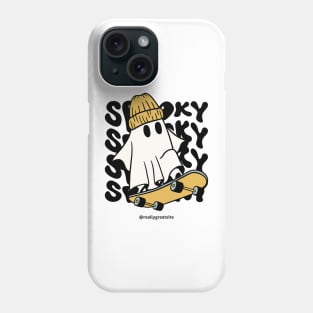 Ghastly Grind: Ghost Skating Halloween Phone Case